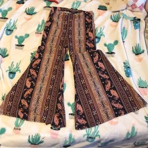 Beautiful Boho Pattern Wide Leg Stretch Pants